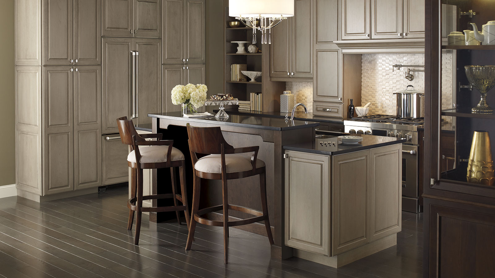 Traditional Kitchen with Cherry Cabinets - Omega